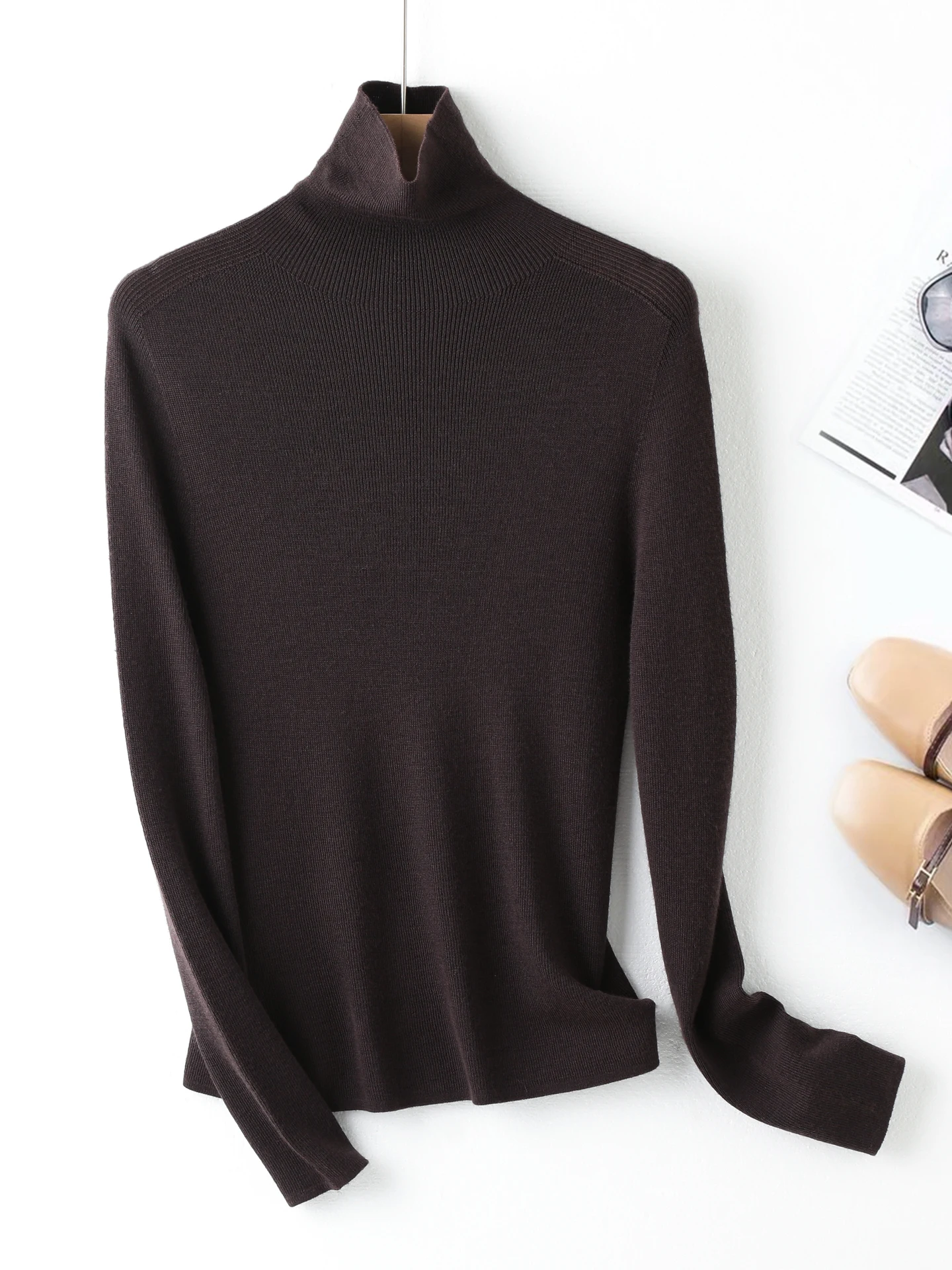 Luxury Spring Autumn Winter Women Sweater Elegant Worsted 100% Merino Wool Female Knitted Pullover Slim Long Sleeve Clothing Top
Luxury Spring Autumn Winter Women Sweater Elegant Worsted 100% Merino Wool Female Knitted Pullover Slim Long Sleeve Clothing Top