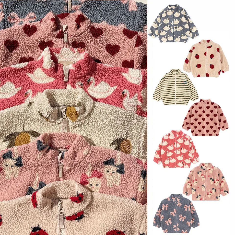 New 2025 Girls Boys Lambswool Cartoon Jackets Coat KS Autumn Winter Girl Beetle Warm Coats Baby Kid Clothes Children's Outerwear
New 2025 Girls Boys Lambswool Cartoon Jackets Coat KS Autumn Winter Girl Beetle Warm Coats Baby Kid Clothes Children's Outerwear