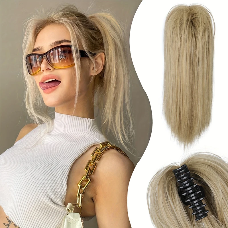 Short Claw Clip in High Ponytail Extensions 17inch Fluffy Multi-Layered Fake Ponytails Hairpieces Synthetic Straight Horse Tail
Short Claw Clip in High Ponytail Extensions 17inch Fluffy Multi-Layered Fake Ponytails Hairpieces Synthetic Straight Horse Tail