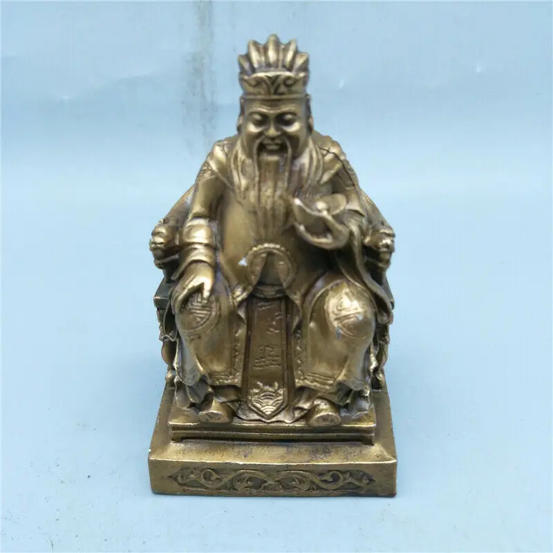 3.94inch Antique Chinese Pure Copper Handmade Ingot God of Wealth jambhala Statue
3.94inch Antique Chinese Pure Copper Handmade Ingot God of Wealth jambhala Statue