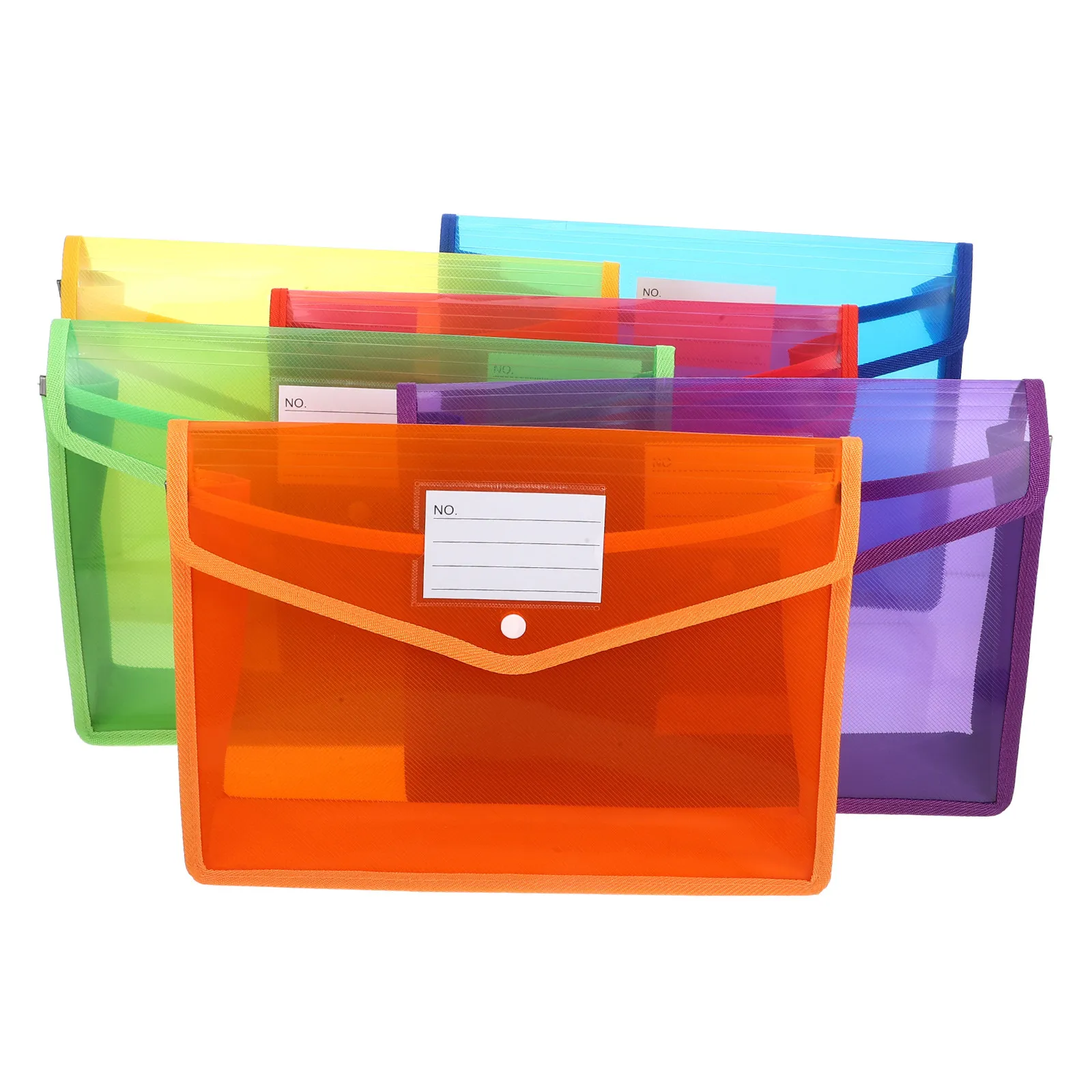 6Pcs A4 Plastic File Bags Clear Document Folders Snap Button Closure Waterproof File Organizer with Label Clear Document Folders
6Pcs A4 Plastic File Bags Clear Document Folders Snap Button Closure Waterproof File Organizer with Label Clear Document Folders