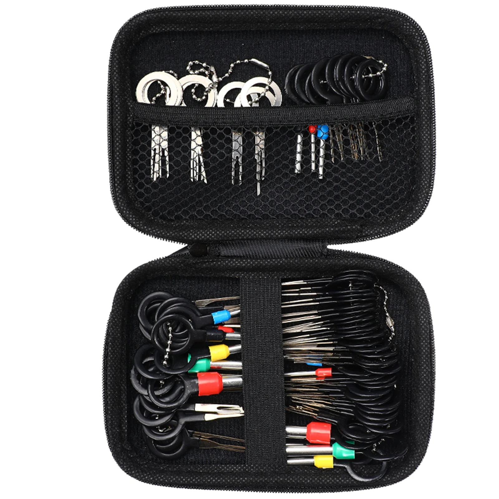 76pcs Wire Harness Pin Removal Tools Safe Easy Operation Automotive Terminal Extractor Kit Portable Storage Bag
76pcs Wire Harness Pin Removal Tools Safe Easy Operation Automotive Terminal Extractor Kit Portable Storage Bag