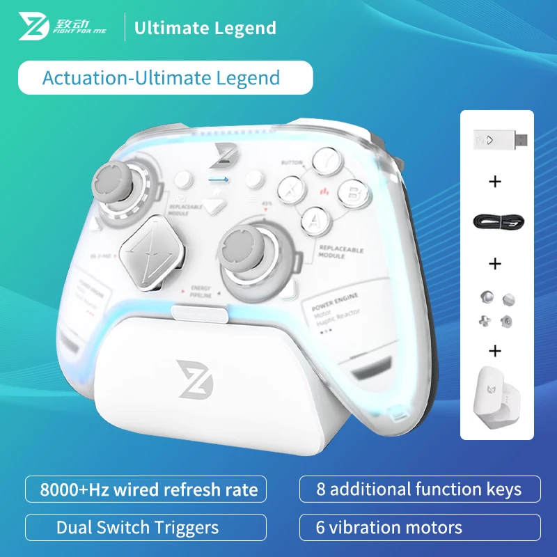 ZD Ultimate Game Controller Elite Modular Sensory Rgb Switch Phone Bluetooth Controller Ns Tablet Steam
ZD Ultimate Game Controller Elite Modular Sensory Rgb Switch Phone Bluetooth Controller Ns Tablet Steam