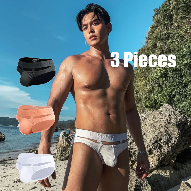 3pcs Sexy Men's Hollowed-Out Ring Low-Rise Sports Thong with Contoured Pouch, Lift & Ribbed Cotton for a Fashionable & Edgy Look
3pcs Sexy Men's Hollowed-Out Ring Low-Rise Sports Thong with Contoured Pouch, Lift & Ribbed Cotton for a Fashionable & Edgy Look