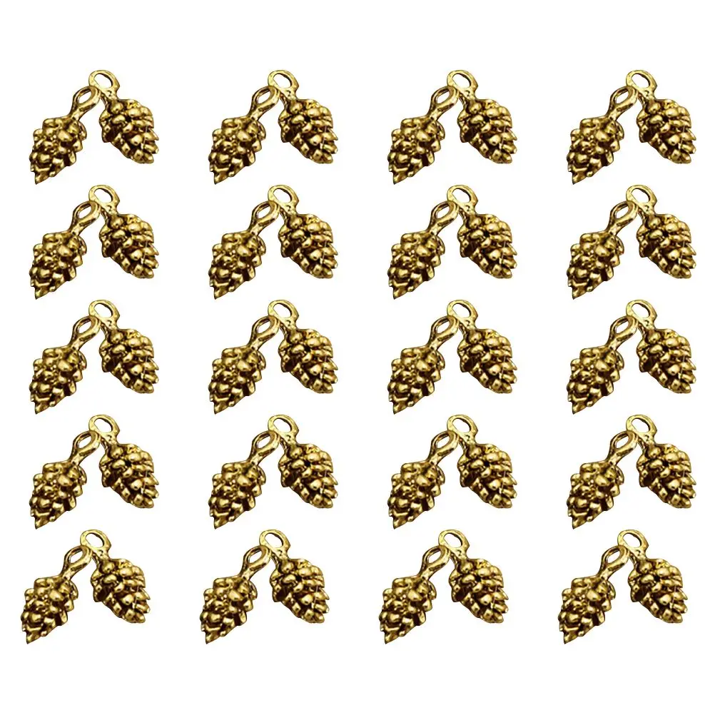 50pcs Pine Cone Pendant Alloy Charms Gold DIY Jewelry Making Christmas Pendants Bracelets Earrings Holiday Accessories
50pcs Pine Cone Pendant Alloy Charms Gold DIY Jewelry Making Christmas Pendants Bracelets Earrings Holiday Accessories