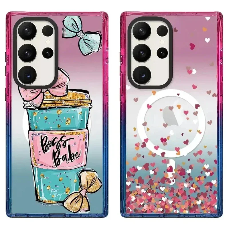 Mini Hearts Colorful Border Acrylic Protective Case for Samsung Galaxy S22U S23U S24 Ultra S24+ Plus Shell with MagSafe
Mini Hearts Colorful Border Acrylic Protective Case for Samsung Galaxy S22U S23U S24 Ultra S24+ Plus Shell with MagSafe