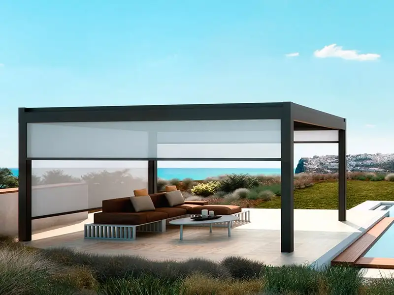 Waterproof Electric Louvered Roof Pergola Aluminium Outdoor Furniture Gazebos and Pavilion Stylish Motorized Aluminum Pergola
Waterproof Electric Louvered Roof Pergola Aluminium Outdoor Furniture Gazebos and Pavilion Stylish Motorized Aluminum Pergola