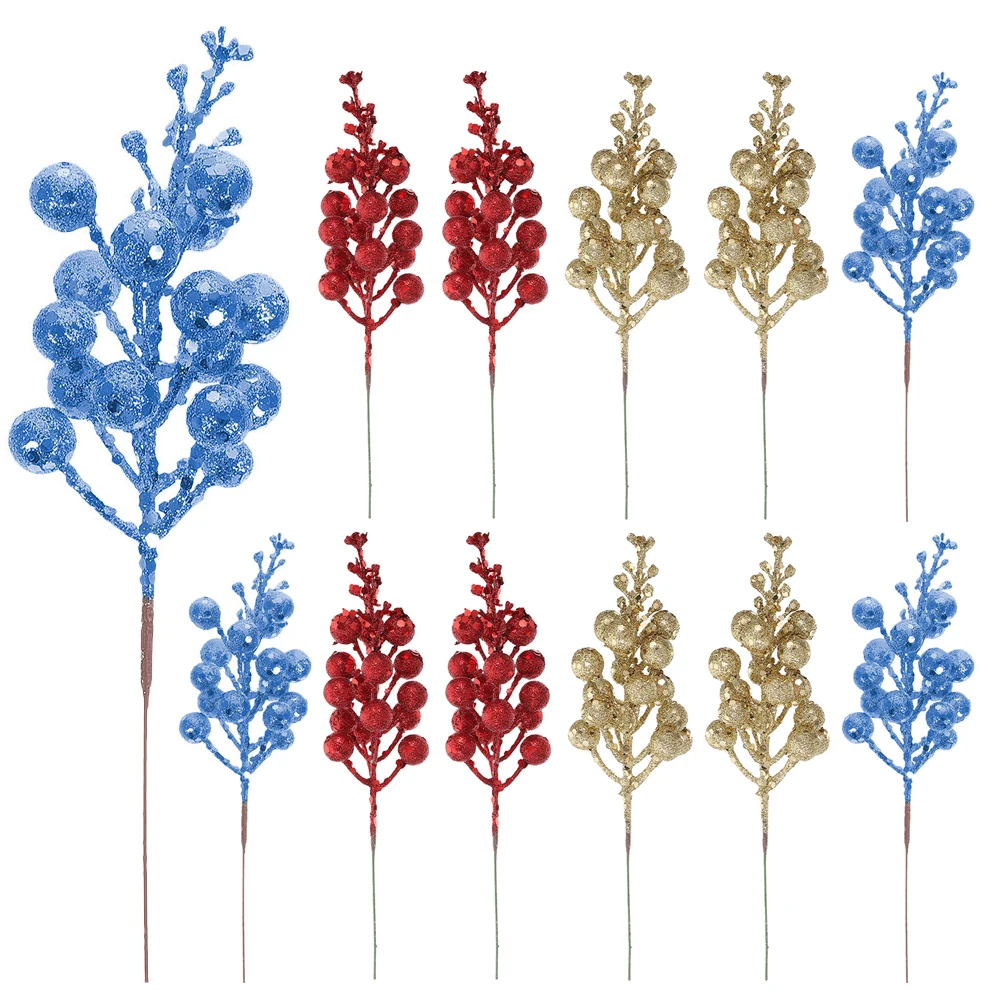 12 Pcs Simulated Berry Bunches Artificial Stem Christmas Tree Decorations Holiday Season Decor Fake Berry Branches Home Decor
12 Pcs Simulated Berry Bunches Artificial Stem Christmas Tree Decorations Holiday Season Decor Fake Berry Branches Home Decor