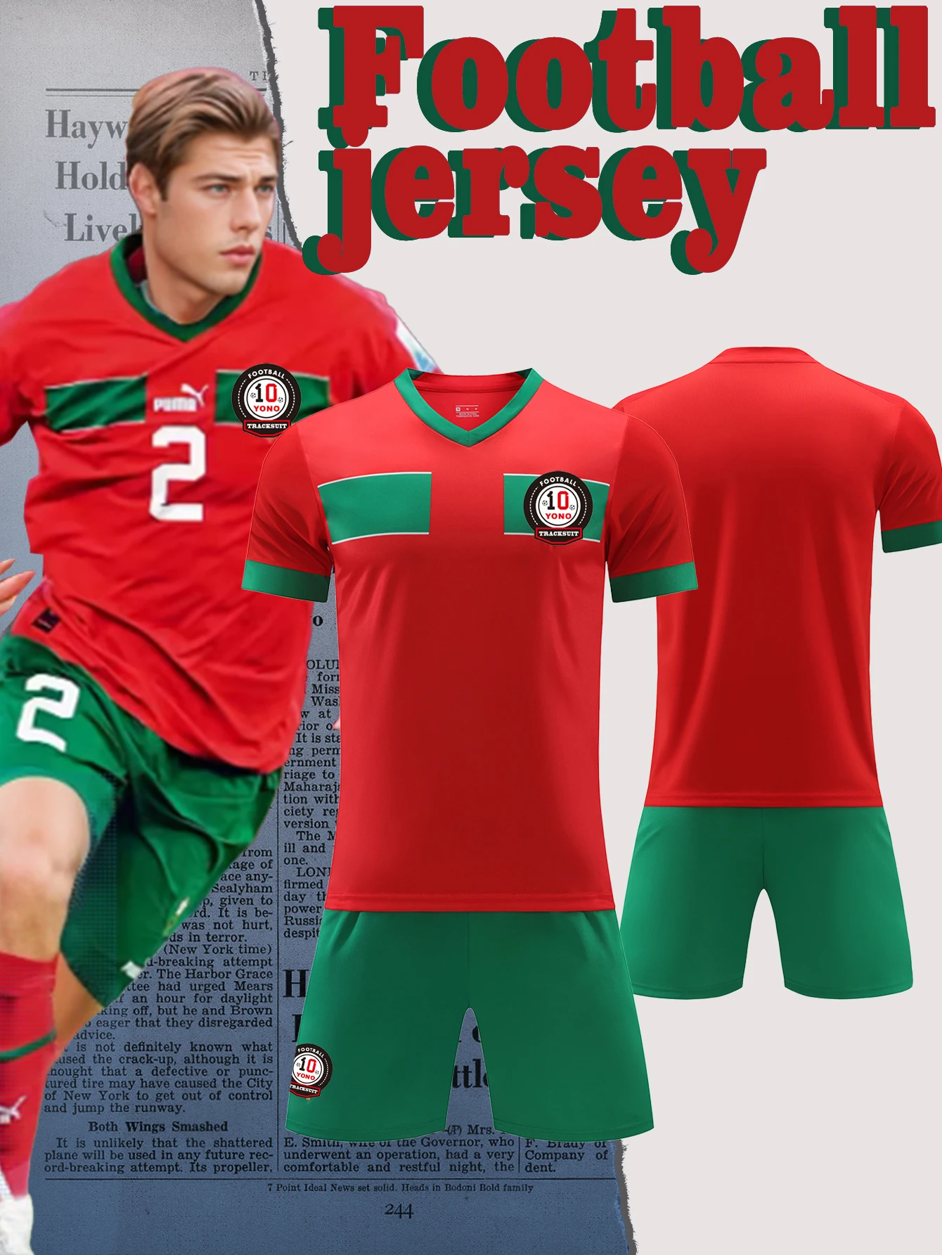Men's Casual Sports Football Uniform round Neck Top with Fashionable Breathable Shorts Comfortable Football Suit Set
Men's Casual Sports Football Uniform round Neck Top with Fashionable Breathable Shorts Comfortable Football Suit Set