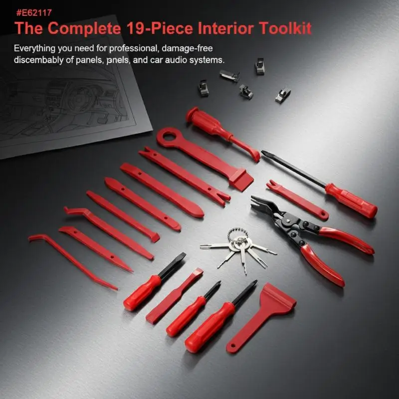 【L】11/19PCS Car Trim Removal Pry Tool Set for Auto Panel Fastener Clip Installer Non Marring Repair Kit for Mechanics
【L】11/19PCS Car Trim Removal Pry Tool Set for Auto Panel Fastener Clip Installer Non Marring Repair Kit for Mechanics