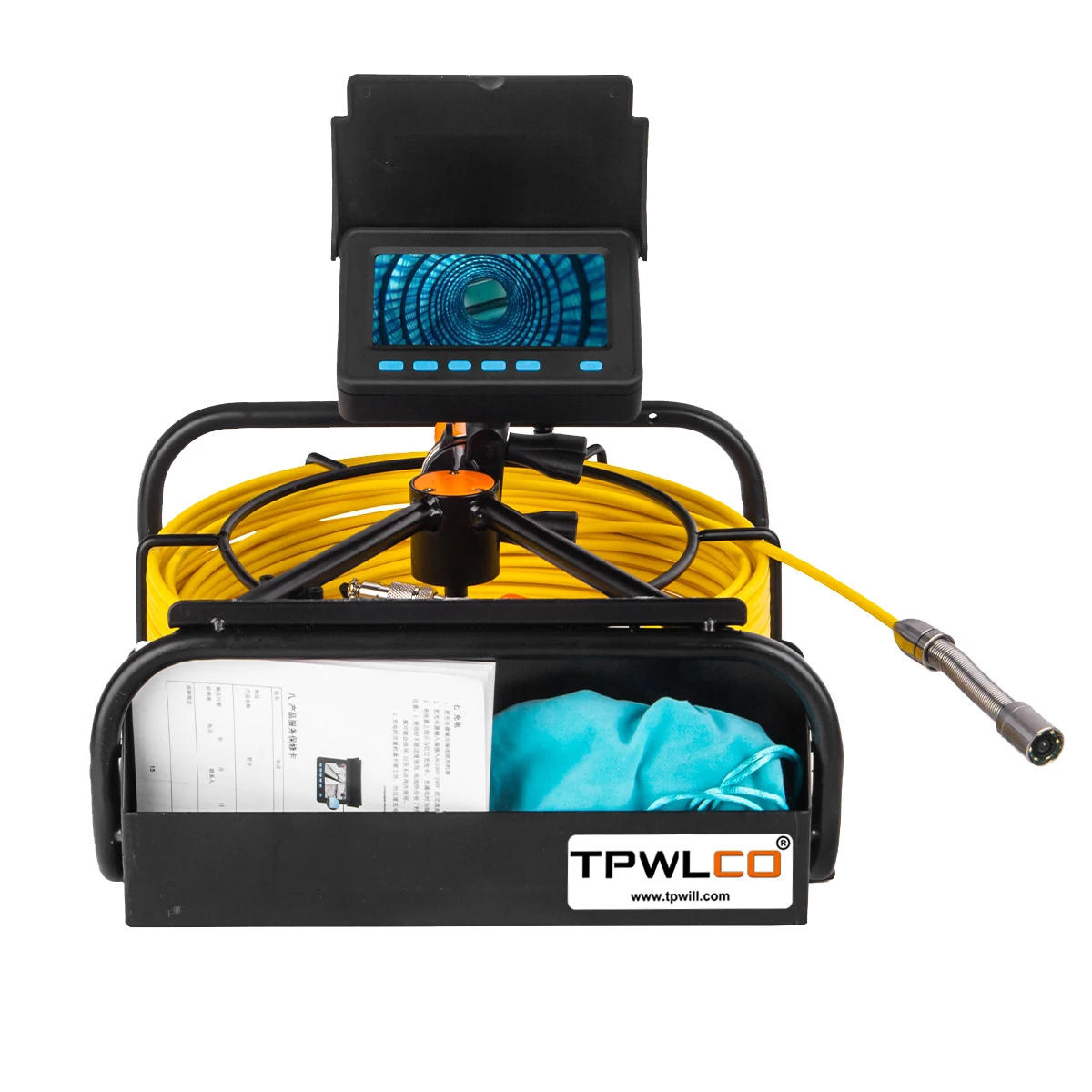 17mm Lens Industrial Endoscope 40M IP68 Waterproof Drain Pipe Sewer Inspection Camera System 4.3"LCD 1000TVL Camera Built-in DVR
17mm Lens Industrial Endoscope 40M IP68 Waterproof Drain Pipe Sewer Inspection Camera System 4.3"LCD 1000TVL Camera Built-in DVR