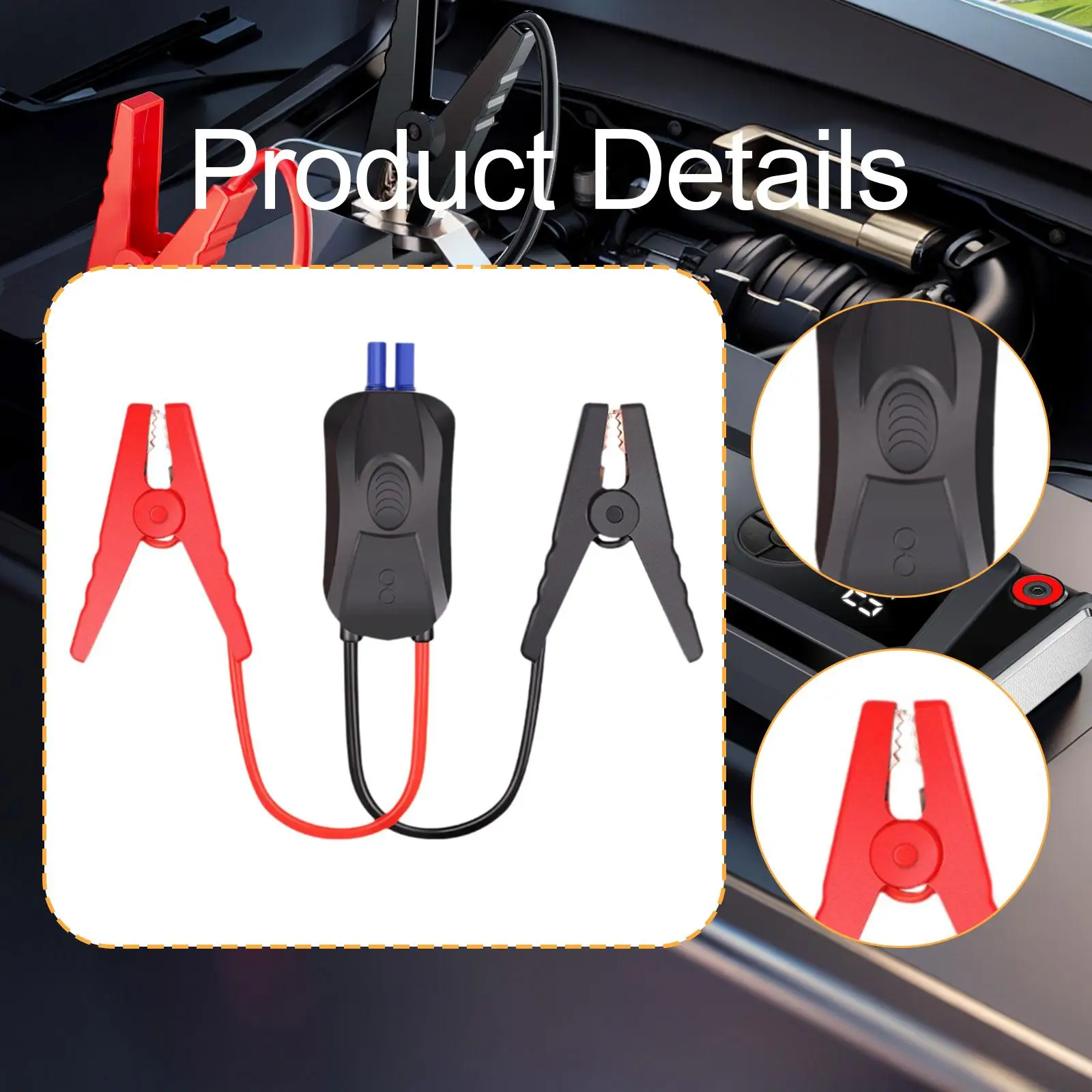 Car Emergency Starter Cable Reverse Polarity Protection Jump Wire for 12V Vehicle Booster Battery
Car Emergency Starter Cable Reverse Polarity Protection Jump Wire for 12V Vehicle Booster Battery