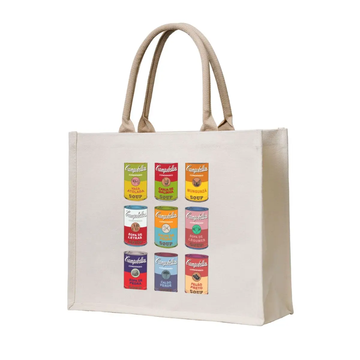 Brazilian Andy Warhol soups - Campobellos popart (on black) Tote Bag hand bag ladies tote bag custom shopper women 
Brazilian Andy Warhol soups - Campobellos popart (on black) Tote Bag hand bag ladies tote bag custom shopper women