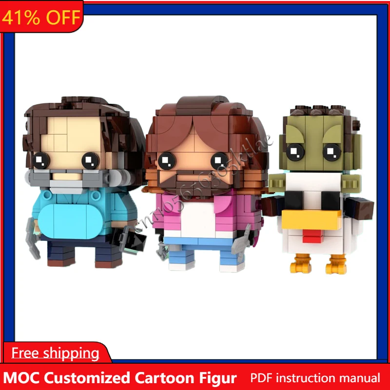 584 PCS MOC Steve Garrett Chicken Jockey A Mine Craft Collect Series Brickheadzes Model DIY Puzzle Birthday Cartoon Toys Gifts
584 PCS MOC Steve Garrett Chicken Jockey A Mine Craft Collect Series Brickheadzes Model DIY Puzzle Birthday Cartoon Toys Gifts