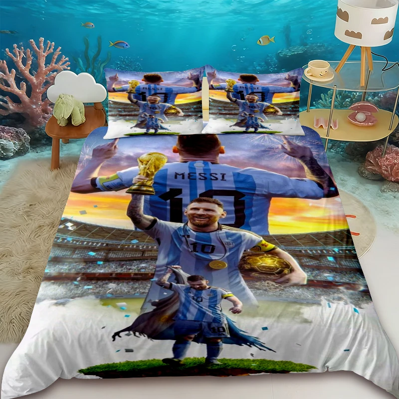 Duvet Cover Fashion Football Messi Printing Bedding Set Duvet Cover Comforter Bed Youth Kids Girl Boys Luxury Birthday Gift
Duvet Cover Fashion Football Messi Printing Bedding Set Duvet Cover Comforter Bed Youth Kids Girl Boys Luxury Birthday Gift