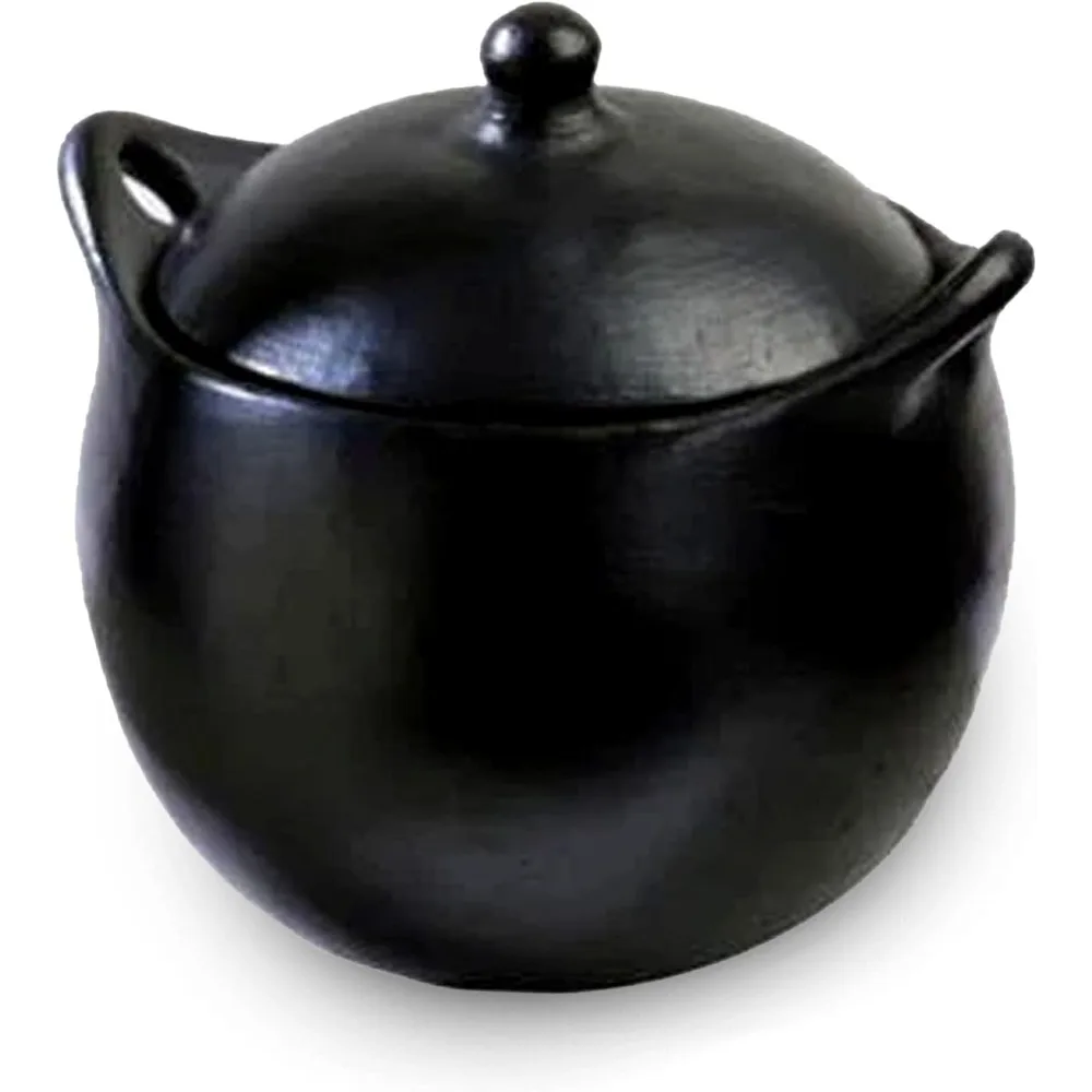 Authentic Chamba Soup & Bean Pot - Elegant Handmade Black Clay Dutch Oven with Cover - Perfect for Soups, Beans, Stocks & More -
Authentic Chamba Soup & Bean Pot - Elegant Handmade Black Clay Dutch Oven with Cover - Perfect for Soups, Beans, Stocks & More -