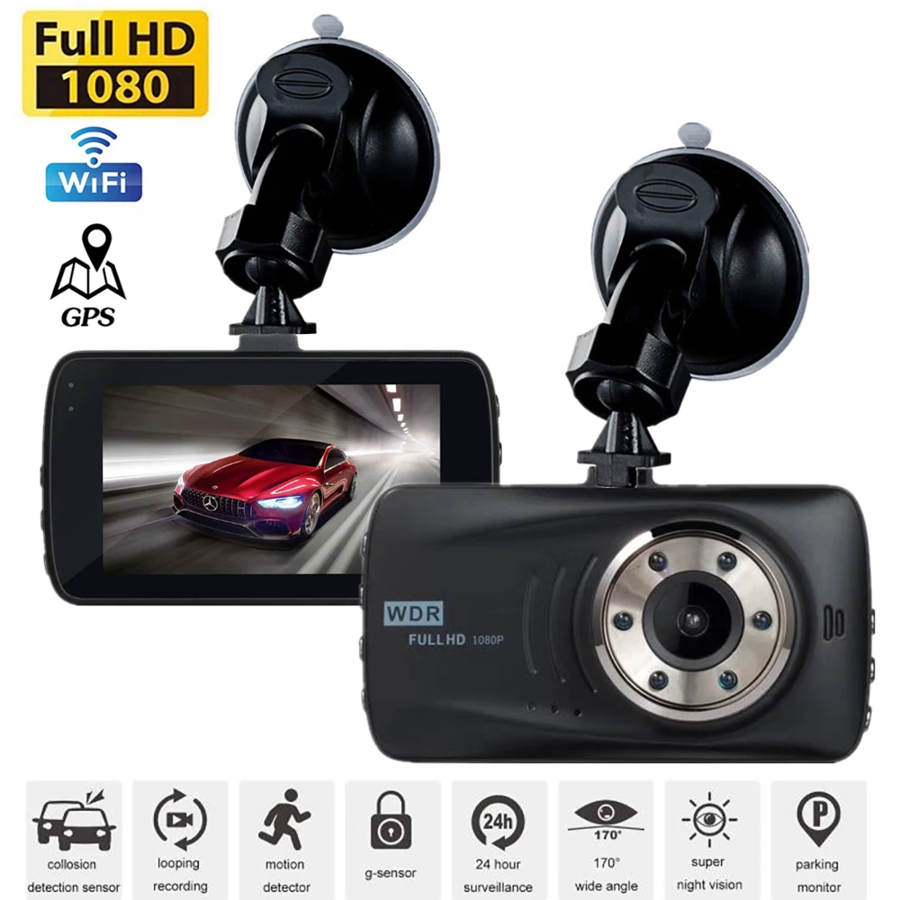 Car DVR WiFi 1080P HD Dash Cam Rear View Vehicle Camera Drive Video Recorder Night Vision Auto DVRs Dashcam GPS Car Accessories
Car DVR WiFi 1080P HD Dash Cam Rear View Vehicle Camera Drive Video Recorder Night Vision Auto DVRs Dashcam GPS Car Accessories