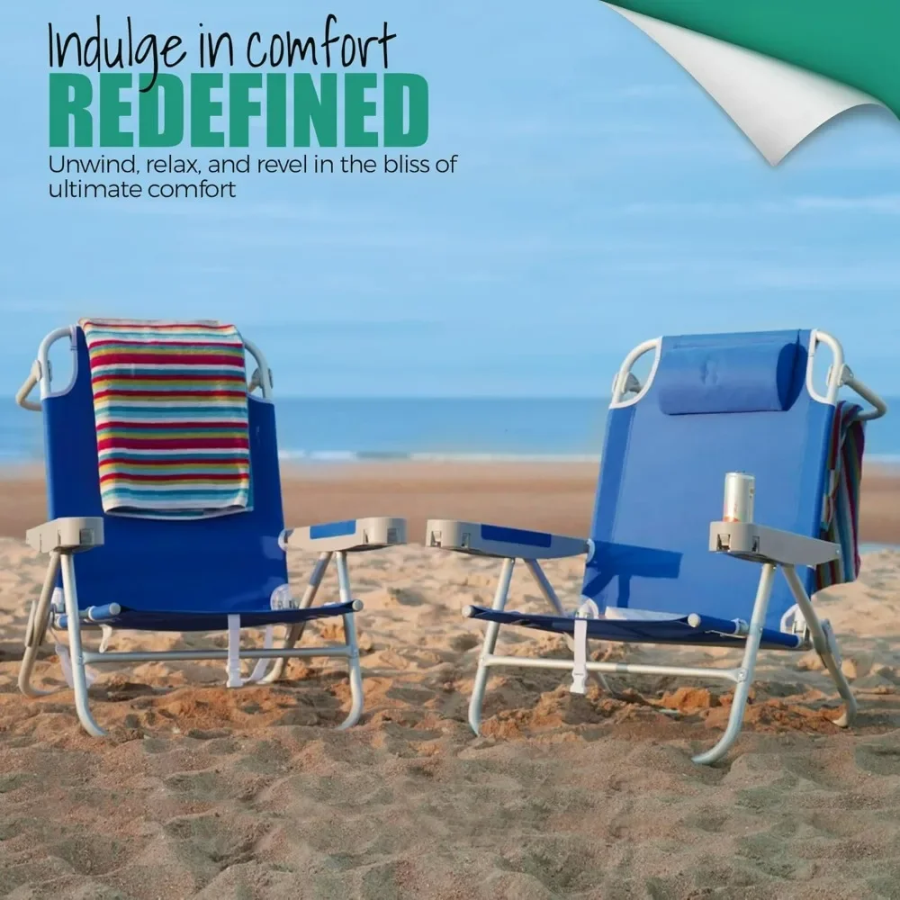 Extra Wide 28" Low Beach Chair 2 Pack 5 Position Lay Flat, XL Oversized Portable Folding Chairs with Cup Holder Camping Chair
Extra Wide 28" Low Beach Chair 2 Pack 5 Position Lay Flat, XL Oversized Portable Folding Chairs with Cup Holder Camping Chair
