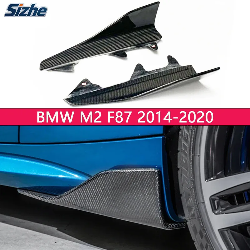 ForBMW M2 F87 2014-2020 Carbon Fiber Side Skirt Splitters Cupwings Winglets Canards Apron Bumper Cover Car Accessories Body Kit
ForBMW M2 F87 2014-2020 Carbon Fiber Side Skirt Splitters Cupwings Winglets Canards Apron Bumper Cover Car Accessories Body Kit