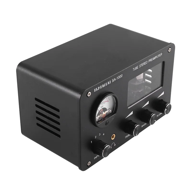 T82C Hot Sale-4-Input 2-Output HIFI Preamp High-Bass Adjustment Amplifier With Built-In VU Level Meter US Plug
T82C Hot Sale-4-Input 2-Output HIFI Preamp High-Bass Adjustment Amplifier With Built-In VU Level Meter US Plug