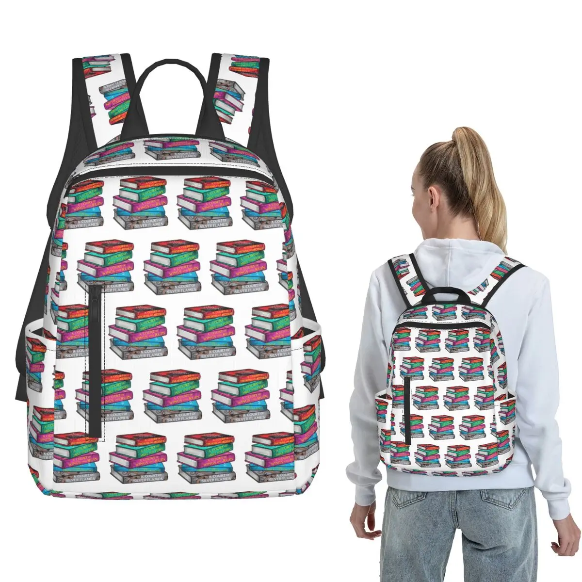 ACOTAR Books Vinyl Sticker Backpack Large Capacity Children BookBag School Bag Shoulder Bags for Men Women
ACOTAR Books Vinyl Sticker Backpack Large Capacity Children BookBag School Bag Shoulder Bags for Men Women