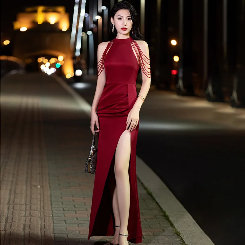 Длинное сексуальное утягивающее платье русалки с кисточками Вечернее платье с высокой талией на заказ для женственных случаев
Длинное сексуальное утягивающее платье русалки с кисточками Вечернее платье с высокой талией на заказ для женственных случаев