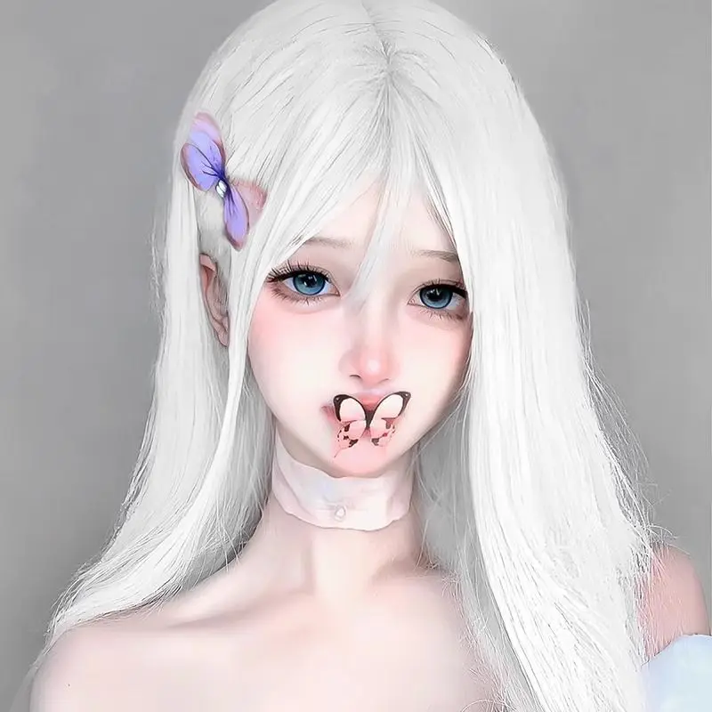 Synthetic White Long Straight Wig for Women Daily Lolita Mi-ku Inspired Cosplay Costume Anime Wig Set Heat Resistant Fiber
Synthetic White Long Straight Wig for Women Daily Lolita Mi-ku Inspired Cosplay Costume Anime Wig Set Heat Resistant Fiber