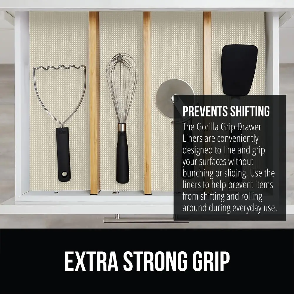 Gorilla Grip Powergrip Drawer Shelf And Cabinet Liner, Thick Strong Hold, Non-Adhesive Liners Protect Kitchen Cabinets And
Gorilla Grip Powergrip Drawer Shelf And Cabinet Liner, Thick Strong Hold, Non-Adhesive Liners Protect Kitchen Cabinets And