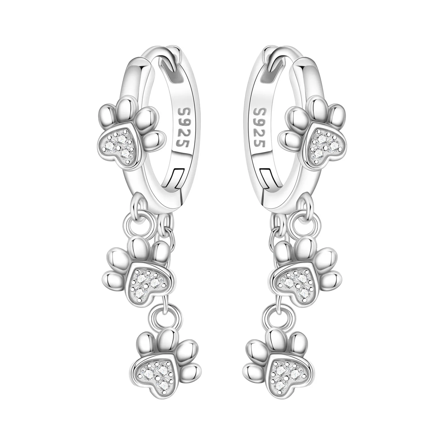 PANPOKI 925 Sterling Silver Tassel Dog Paw Print Drop Earrings Women Earrings Charm Fashion Versatile Party Jewelry Gifts
PANPOKI 925 Sterling Silver Tassel Dog Paw Print Drop Earrings Women Earrings Charm Fashion Versatile Party Jewelry Gifts