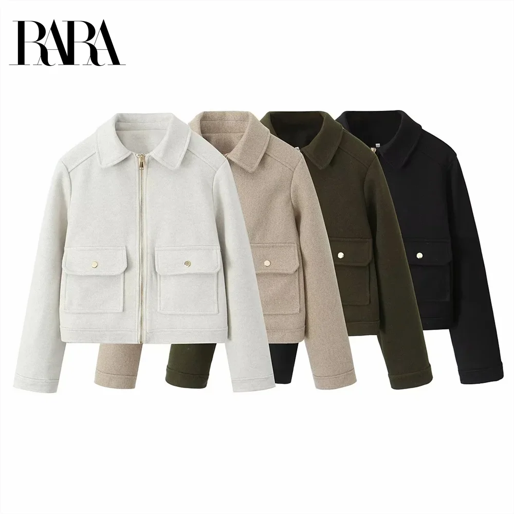 Taop&Za24 Autumn New Product Women's Polo Long Sleeve Pocket with Zipper Decoration Soft Jacket Short Coat
Taop&Za24 Autumn New Product Women's Polo Long Sleeve Pocket with Zipper Decoration Soft Jacket Short Coat