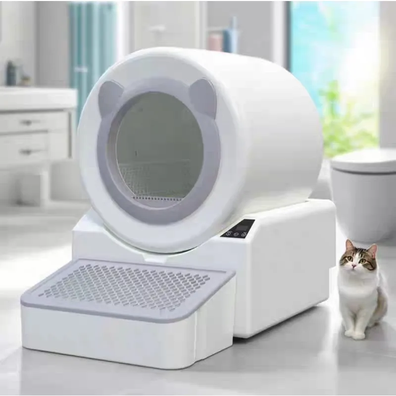 Large semi-closed splash-proof and clip-proof intelligent automatic flushing cat toilet to shovel shit
Large semi-closed splash-proof and clip-proof intelligent automatic flushing cat toilet to shovel shit