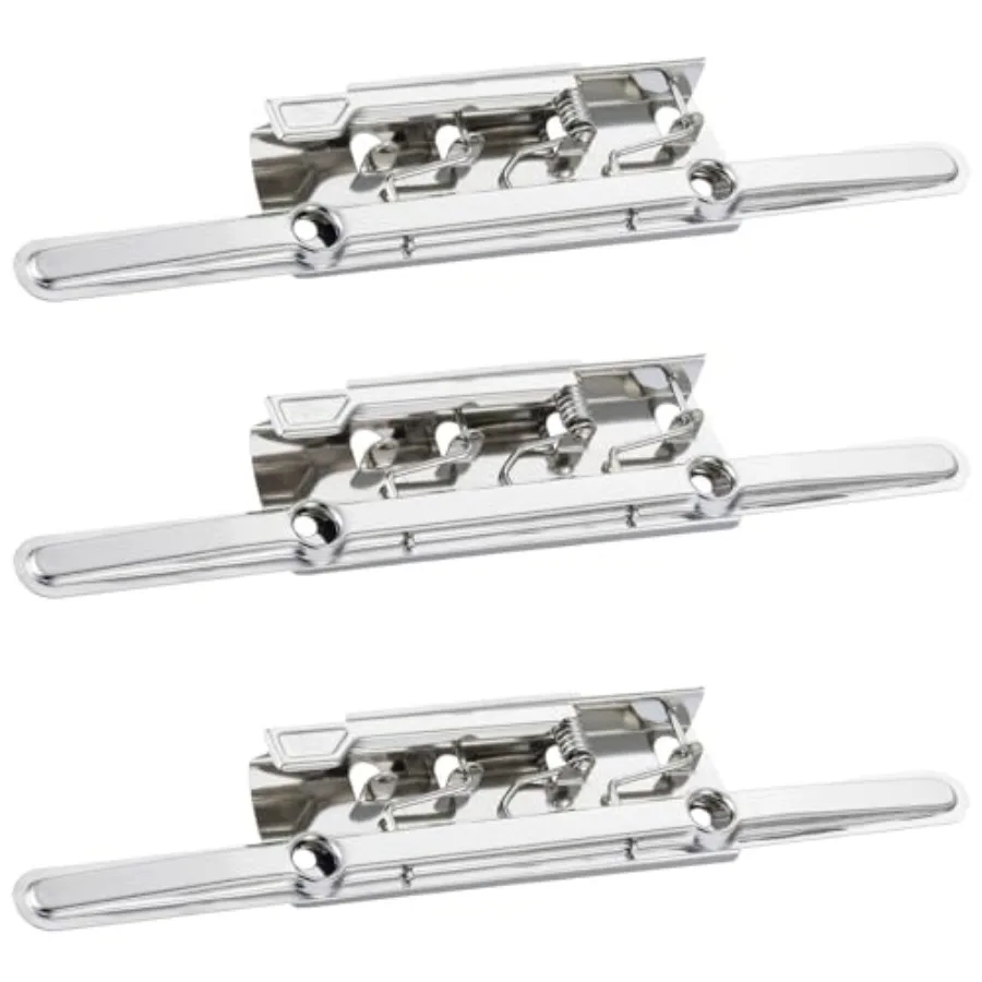 8 Inch Silver Metal Clipboard Clips - High-Grip Lever Clip, Mountable, 3 Pack
8 Inch Silver Metal Clipboard Clips - High-Grip Lever Clip, Mountable, 3 Pack