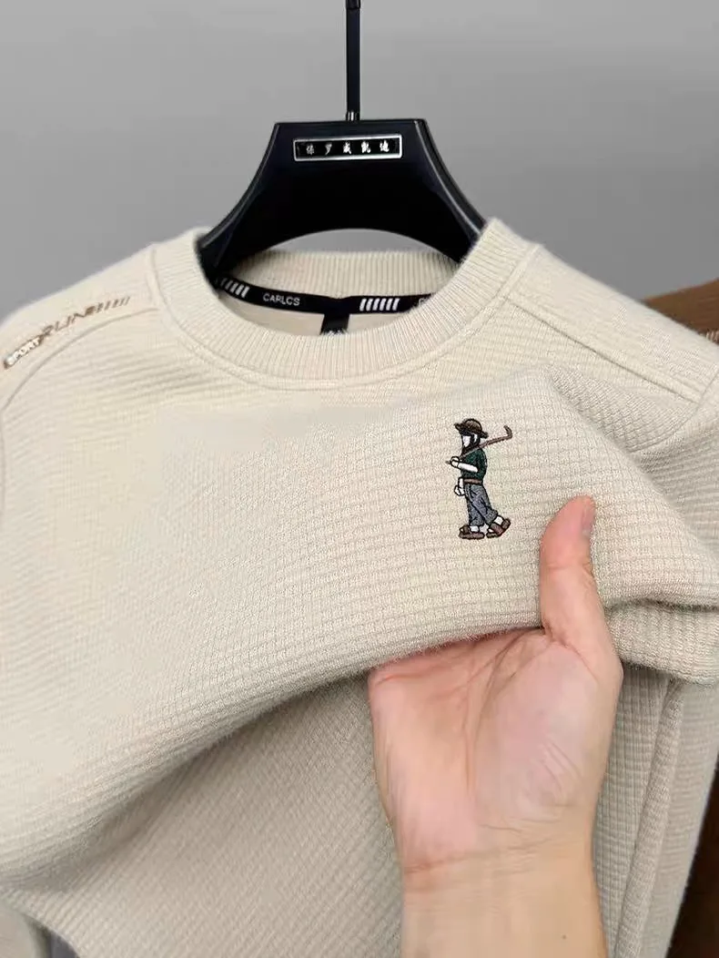 Fashion cartoon character embroidery round neck men's sweater autumn winter new item youth Korean loose casual knitted pullover
Fashion cartoon character embroidery round neck men's sweater autumn winter new item youth Korean loose casual knitted pullover