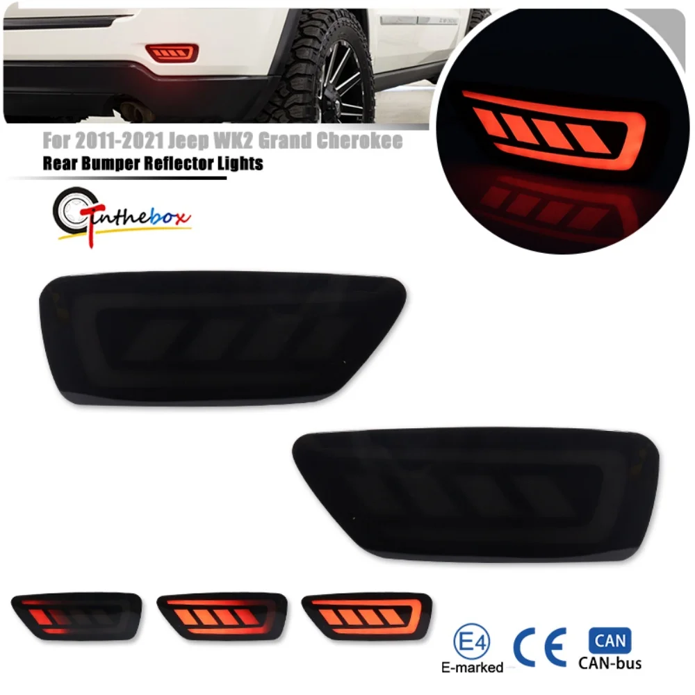 Rear Bumper Reflector Tail/Brake Light LED Rear Fog Light Dynamic Turn Signal Light For Jeep WK2 Grand Cherokee Compass Patriot
Rear Bumper Reflector Tail/Brake Light LED Rear Fog Light Dynamic Turn Signal Light For Jeep WK2 Grand Cherokee Compass Patriot
