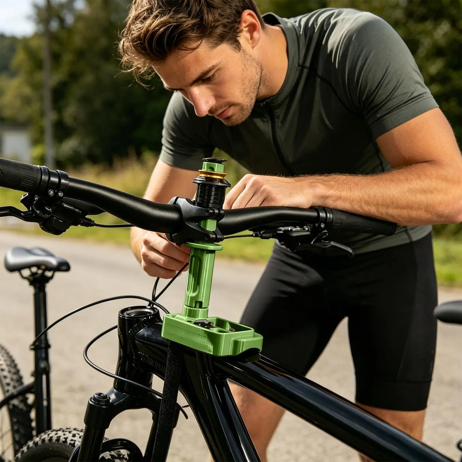 Bicycle Virtual Head Tube Holder Bike Accessories Stand With Compartments Non-Slip Virtual Head Tube Tray For Road Mountain
Bicycle Virtual Head Tube Holder Bike Accessories Stand With Compartments Non-Slip Virtual Head Tube Tray For Road Mountain