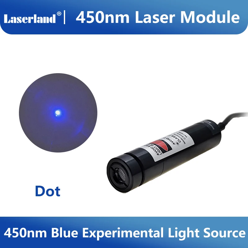 450nm 20mW 50mW 80mW Blue Dot Laser Module for Experiment
450nm 20mW 50mW 80mW Blue Dot Laser Module for Experiment