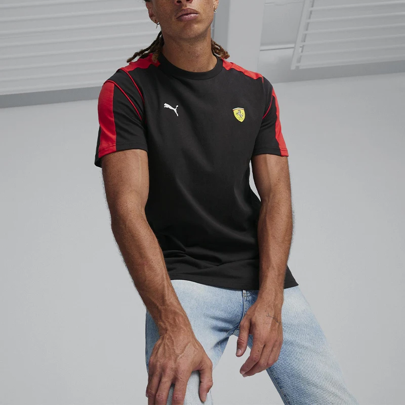Puma Authentic Summer New Men's Patchwork Ferrari Racing Short Sleeve T-Shirt 623811-01
Puma Authentic Summer New Men's Patchwork Ferrari Racing Short Sleeve T-Shirt 623811-01