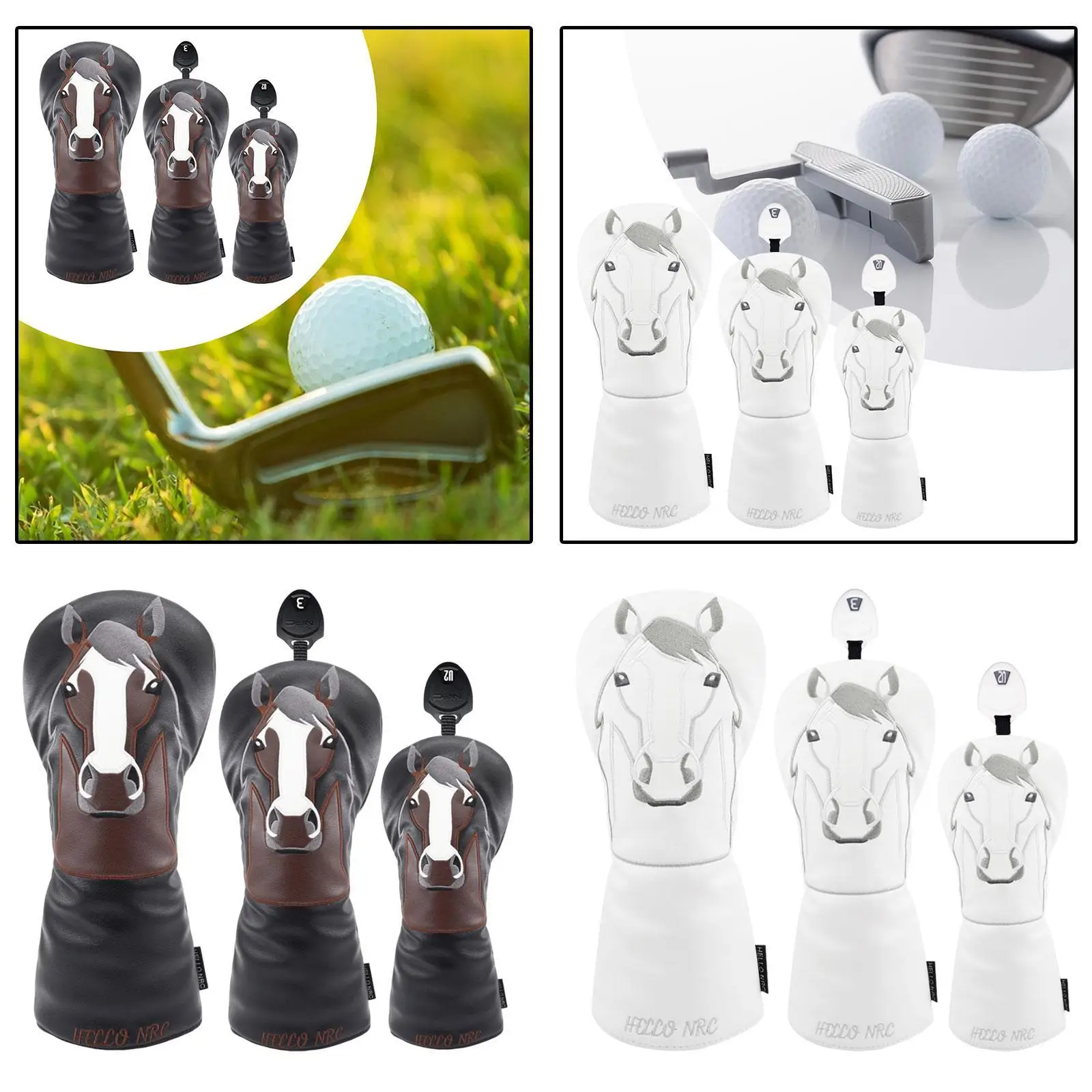 3Pcs Golf Wood Headcovers Protective Sleeve for Outdoor Sports Golf Supplies
3Pcs Golf Wood Headcovers Protective Sleeve for Outdoor Sports Golf Supplies