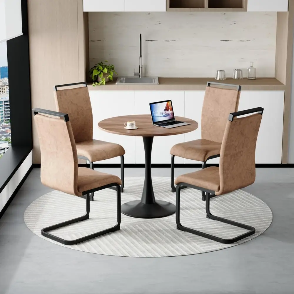 Компактный 32-круглый обеденный стол на 4 места с мягкими стульями, идеально подходящий для квартир, булочек и кафе
Компактный 32-круглый обеденный стол на 4 места с мягкими стульями, идеально подходящий для квартир, булочек и кафе