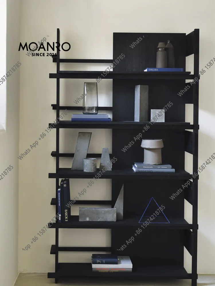 Designer Bookshelf Bookcase Shelf Black Italian Floor Solid Wood Bogu Shelf Display Shelf French Light Luxury Reading Display Ca
Designer Bookshelf Bookcase Shelf Black Italian Floor Solid Wood Bogu Shelf Display Shelf French Light Luxury Reading Display Ca