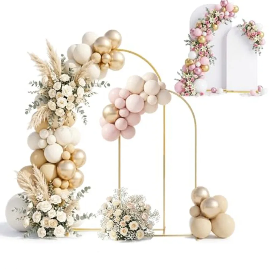 Wedding birthday graduation party baby shower backdrop decoration: gold metal arch stand and cover set, 7.2FT 6FT, sturdy frame
Wedding birthday graduation party baby shower backdrop decoration: gold metal arch stand and cover set, 7.2FT 6FT, sturdy frame