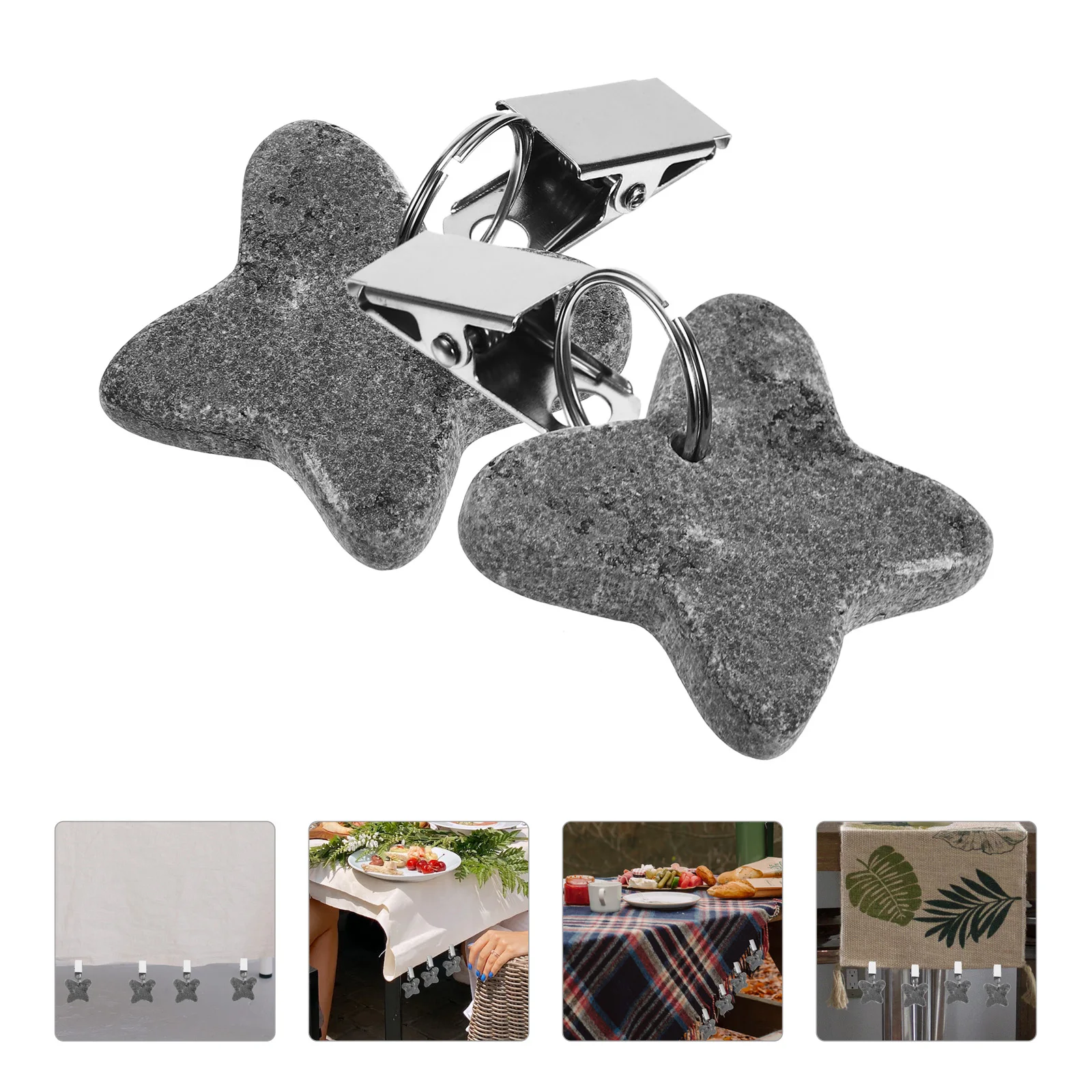 4pcs Tablecloth Clips Weights Gray 4x4cm Heavy Duty Outdoor Indoor Windproof Hanging Picnic Banquet Wedding Decorative Table
4pcs Tablecloth Clips Weights Gray 4x4cm Heavy Duty Outdoor Indoor Windproof Hanging Picnic Banquet Wedding Decorative Table