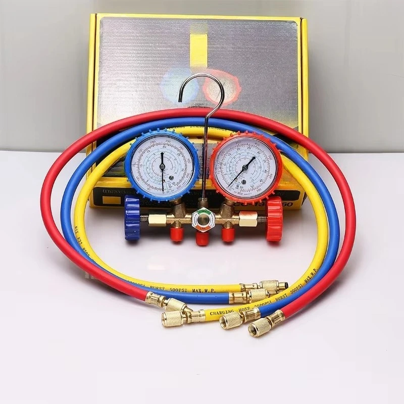 Автомобильный манометр для кондиционирования воздуха, комплект клапанов, манометр хладагента
Автомобильный манометр для кондиционирования воздуха, комплект клапанов, манометр хладагента