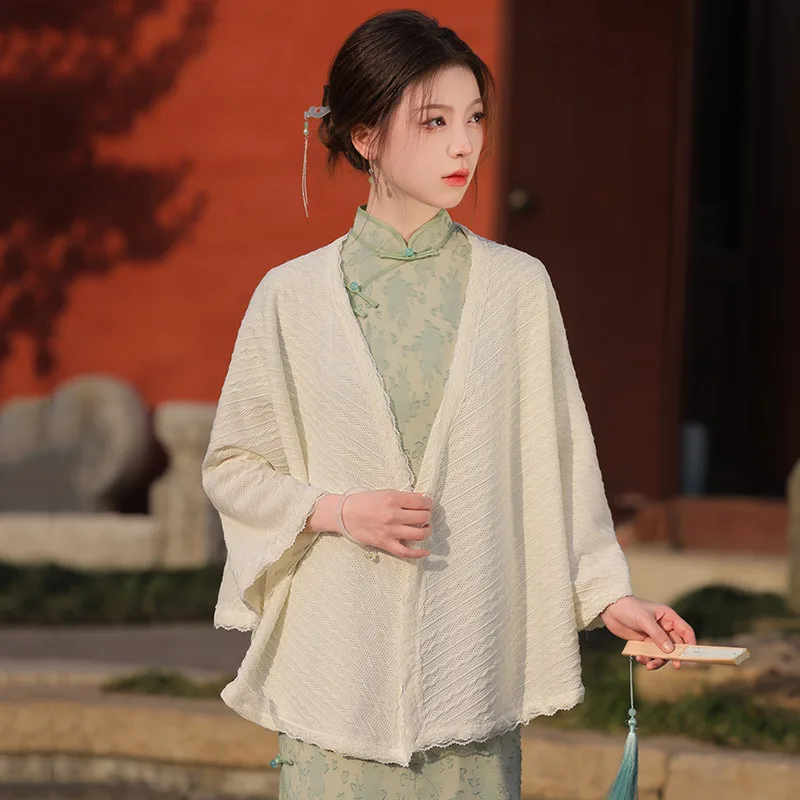 Lady One Size Fits All Cardigan match Qipao Necessary Accessories with Cheongsam Outerwear Shawl Long Sleeve satin Warm Shirt
Lady One Size Fits All Cardigan match Qipao Necessary Accessories with Cheongsam Outerwear Shawl Long Sleeve satin Warm Shirt
