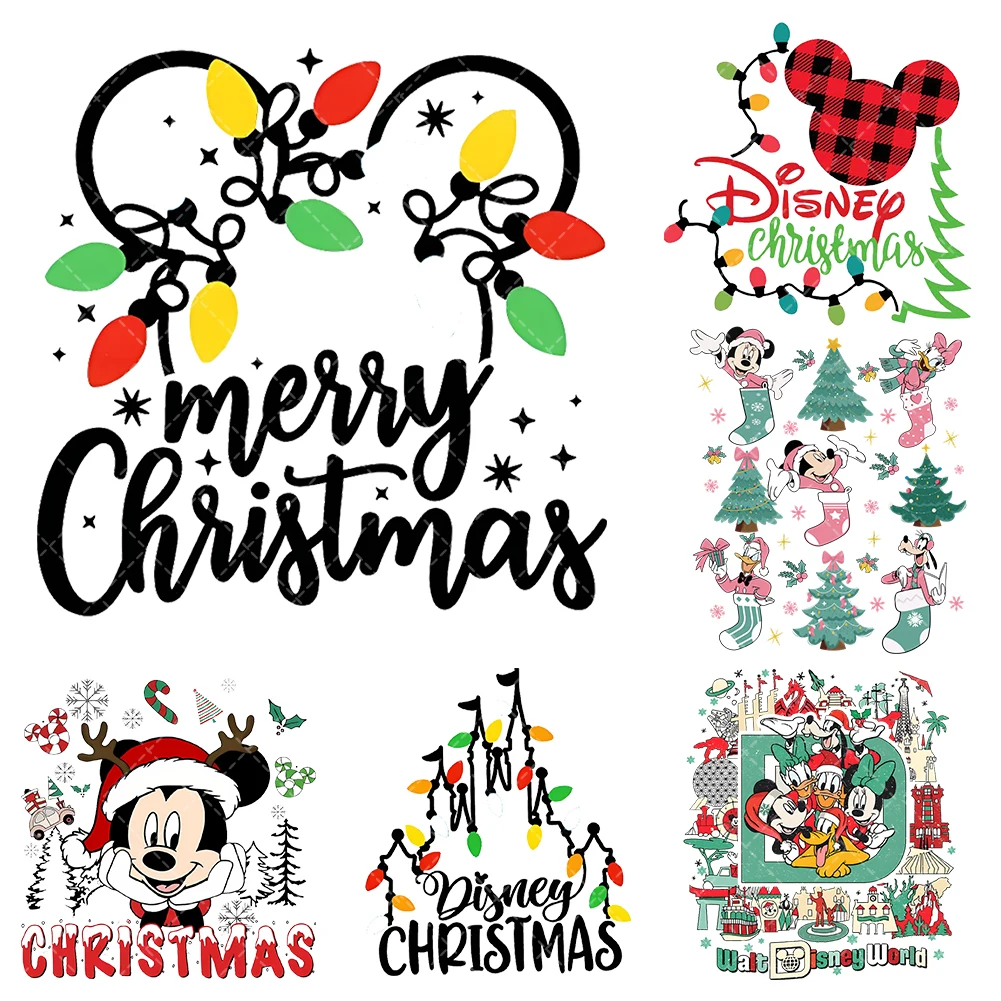 Christmas Mickey Iron On Heat Transfer Stickers For Clothes DTF Pinted Vinyl Thermal Appliques Washable T-Shirt Decal
Christmas Mickey Iron On Heat Transfer Stickers For Clothes DTF Pinted Vinyl Thermal Appliques Washable T-Shirt Decal