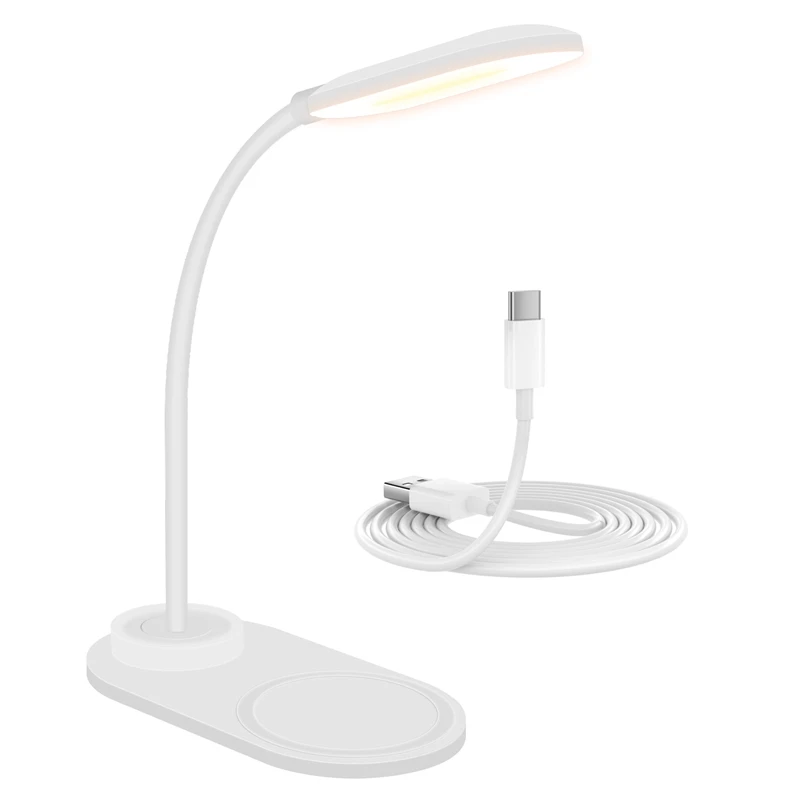 Dimmable LED Desk Lamp With Wireless Charger, Wireless Charging Desk Light Flexible Rotation Press Control Night Light
Dimmable LED Desk Lamp With Wireless Charger, Wireless Charging Desk Light Flexible Rotation Press Control Night Light