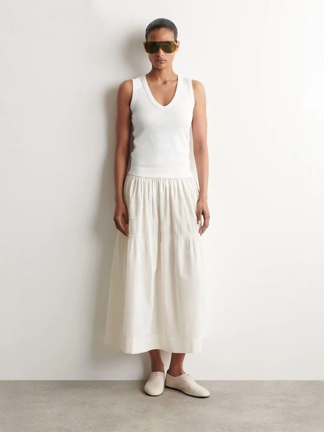 Casual Midi Half Skirt Women's New Summer Loose Gathered Elastic Waist Layered A-Line Skirt Standard Fit Elastic Waist
Casual Midi Half Skirt Women's New Summer Loose Gathered Elastic Waist Layered A-Line Skirt Standard Fit Elastic Waist