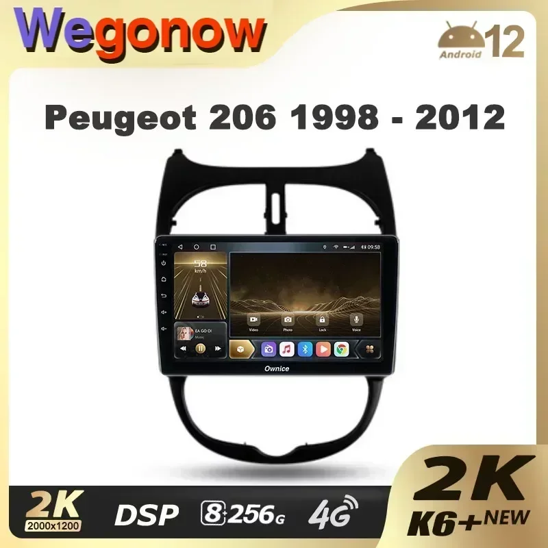 Ownice K6 + 2K 13,3 дюйма для Peugeot 206 1998-2012 Автомобильный радиоприемник Мультимедийный видеоплеер Навигация GPS Android 12 без 2din DVD 8G + 256G
Ownice K6 + 2K 13,3 дюйма для Peugeot 206 1998-2012 Автомобильный радиоприемник Мультимедийный видеоплеер Навигация GPS Android 12 без 2din DVD 8G + 256G