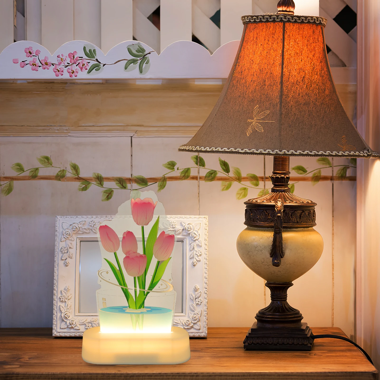 Pink Tulip Tulip Flower 3D Illusion Lamp Illusion Lamp Cute Bedroom Decor Night Light for Kids Family Gift Small Night
Pink Tulip Tulip Flower 3D Illusion Lamp Illusion Lamp Cute Bedroom Decor Night Light for Kids Family Gift Small Night