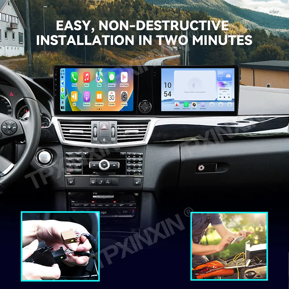 Android 13 Auto Car Radio Navigation For Mercedes Benz E Class 2010-2012 Class CarPlay HiCar Multimedia 20" Dual Screen Headunit
Android 13 Auto Car Radio Navigation For Mercedes Benz E Class 2010-2012 Class CarPlay HiCar Multimedia 20" Dual Screen Headunit